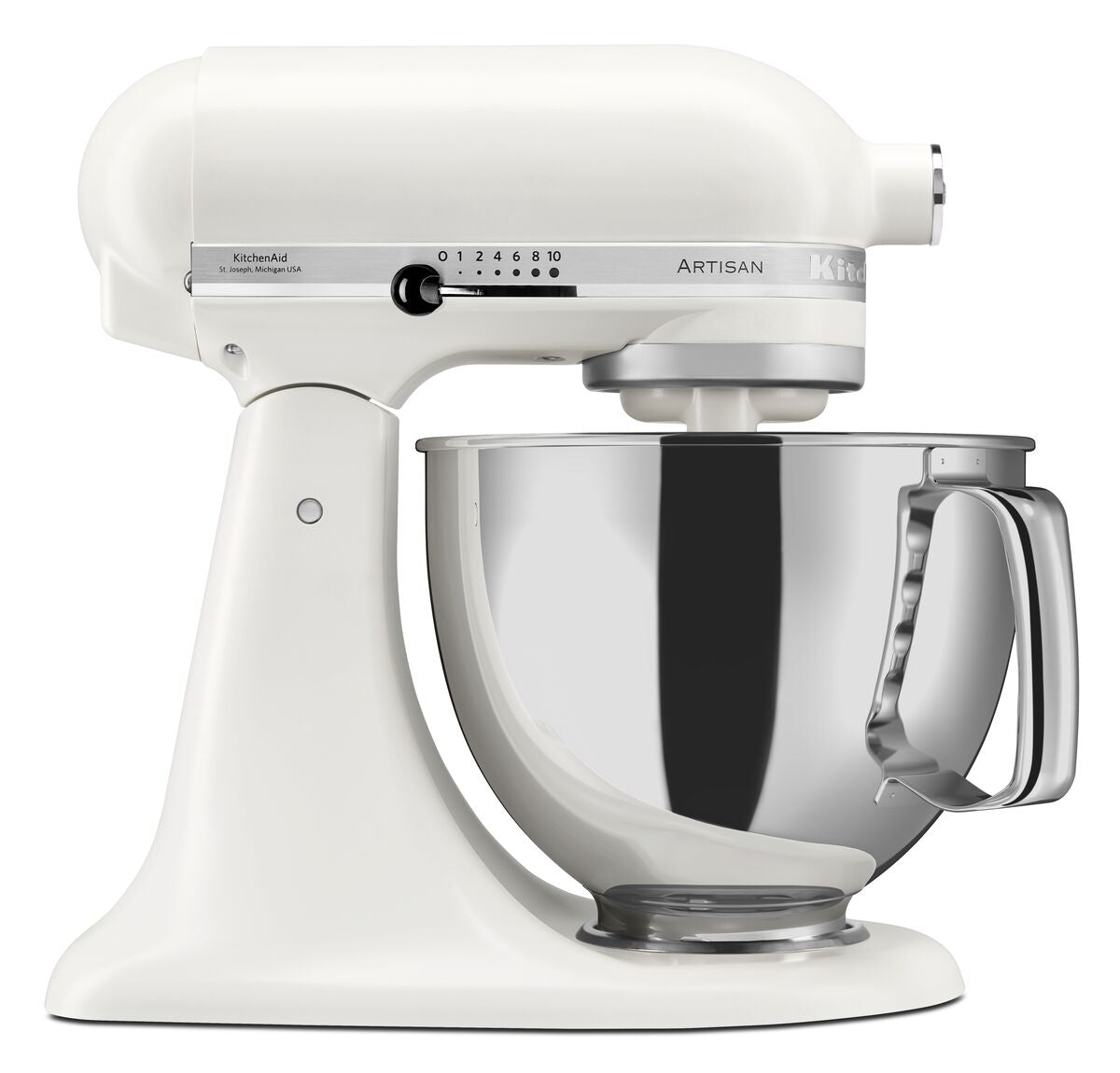 Prémium Artisan billenőfejes konyhai robotgép 4,8 L – porcelánfehér