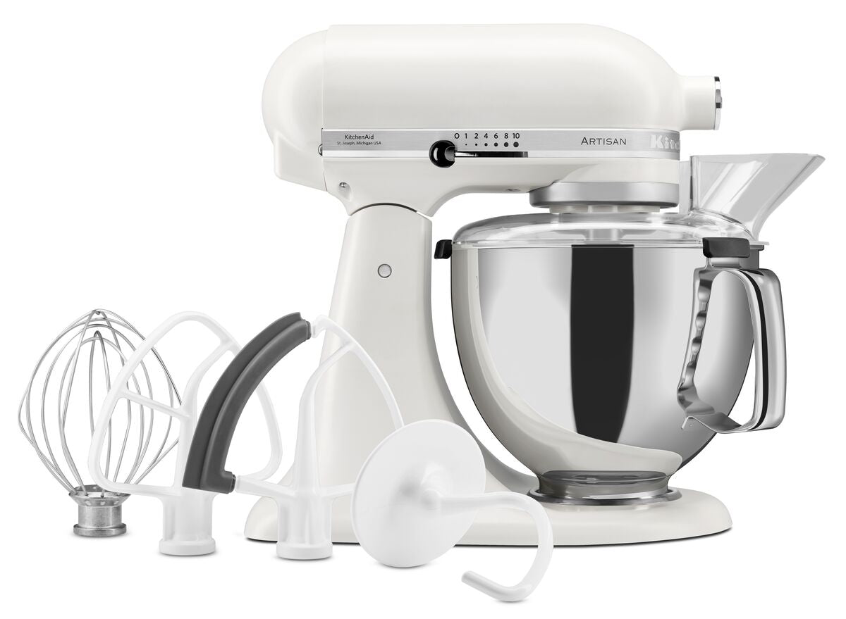 Prémium Artisan billenőfejes konyhai robotgép 4,8 L – porcelánfehér