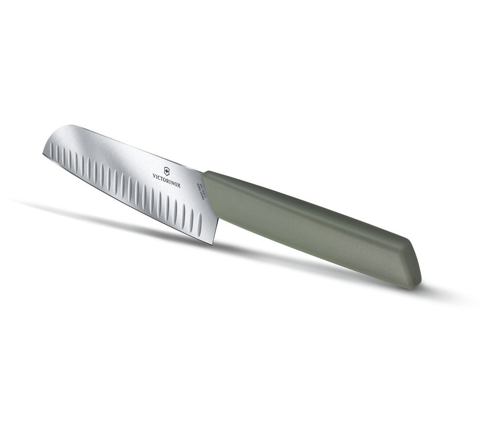 Swiss Modern Santoku bordázott 17 cm – Green