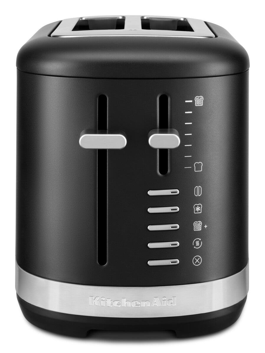 Klasszikus 2 szeletes kenyérpirító – Matt fekete