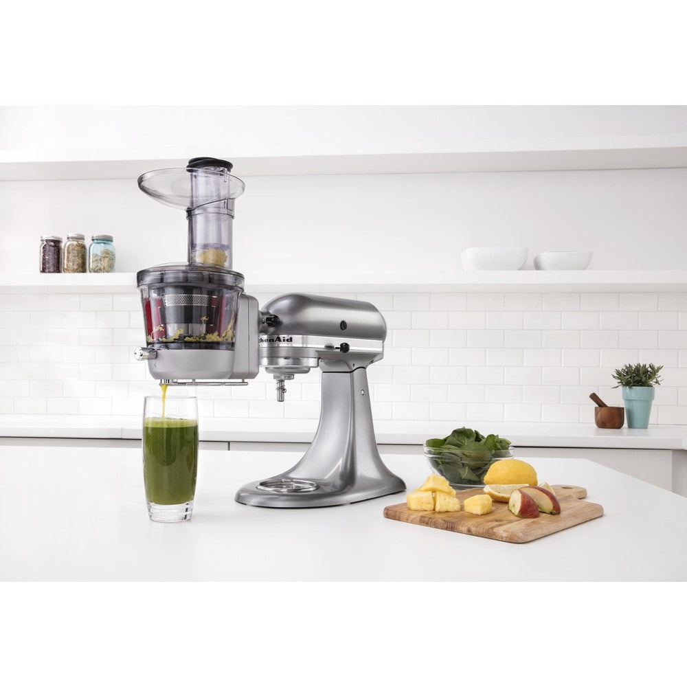 Slow juicer attachment