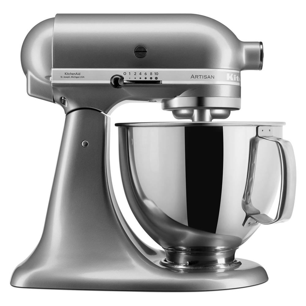 Prémium Artisan dönthető fejű álló mixer 4,8 l – Contour Silver 