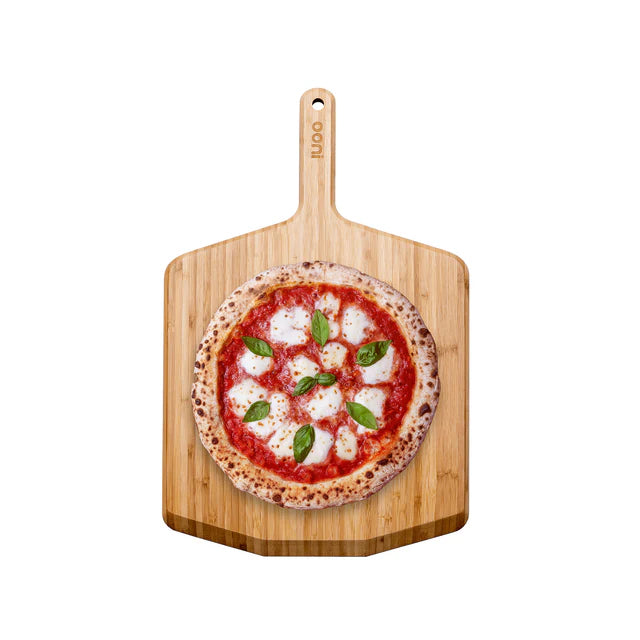 Bambusz pizzalapát és tálalódeszka – 14″ (35 cm)