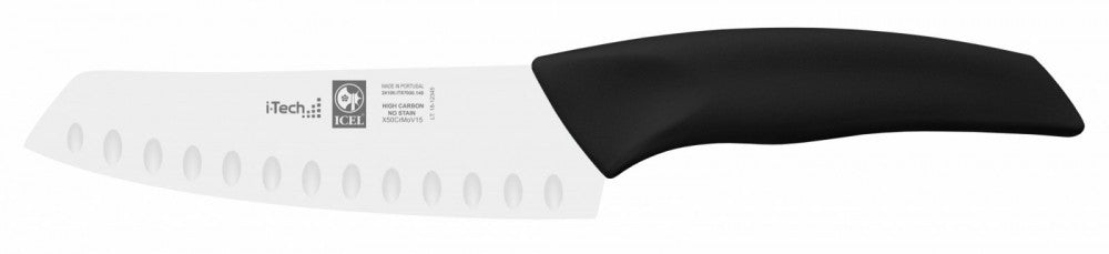 I-Tech Santoku bordázott 14 cm fekete