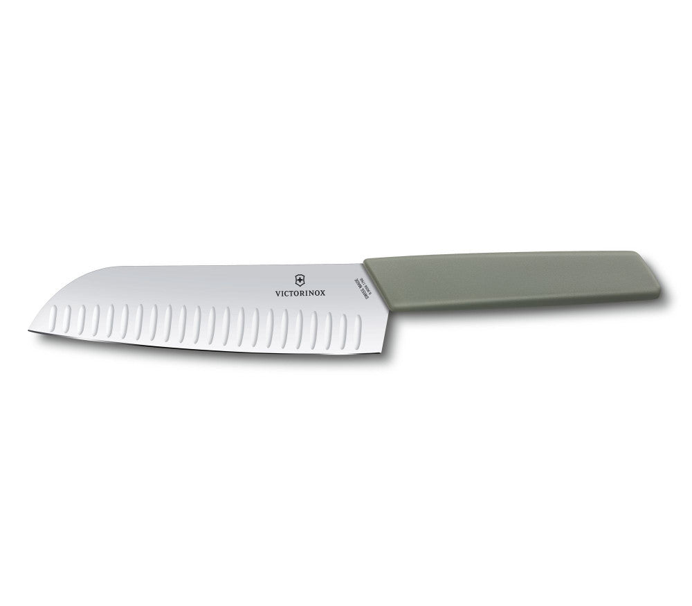 Swiss Modern Santoku bordázott 17 cm – Green