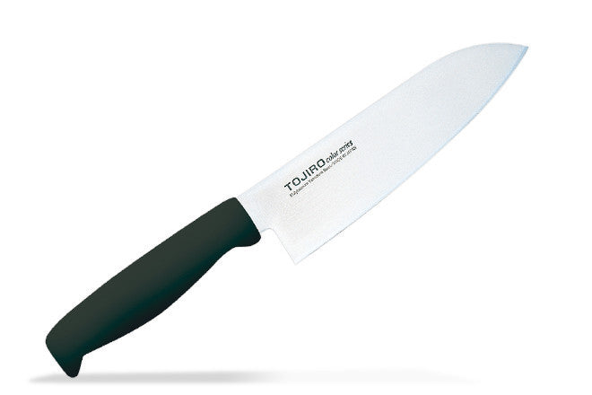Színes Santoku 170 mm Fekete