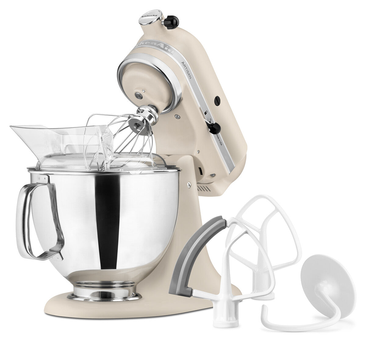 Prémium Artisan dönthető fejű álló mixer 4,8 l – Fresh Linen 