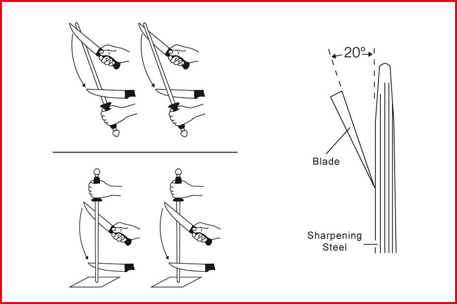 Ikon élezőacél 26 cm kővel
