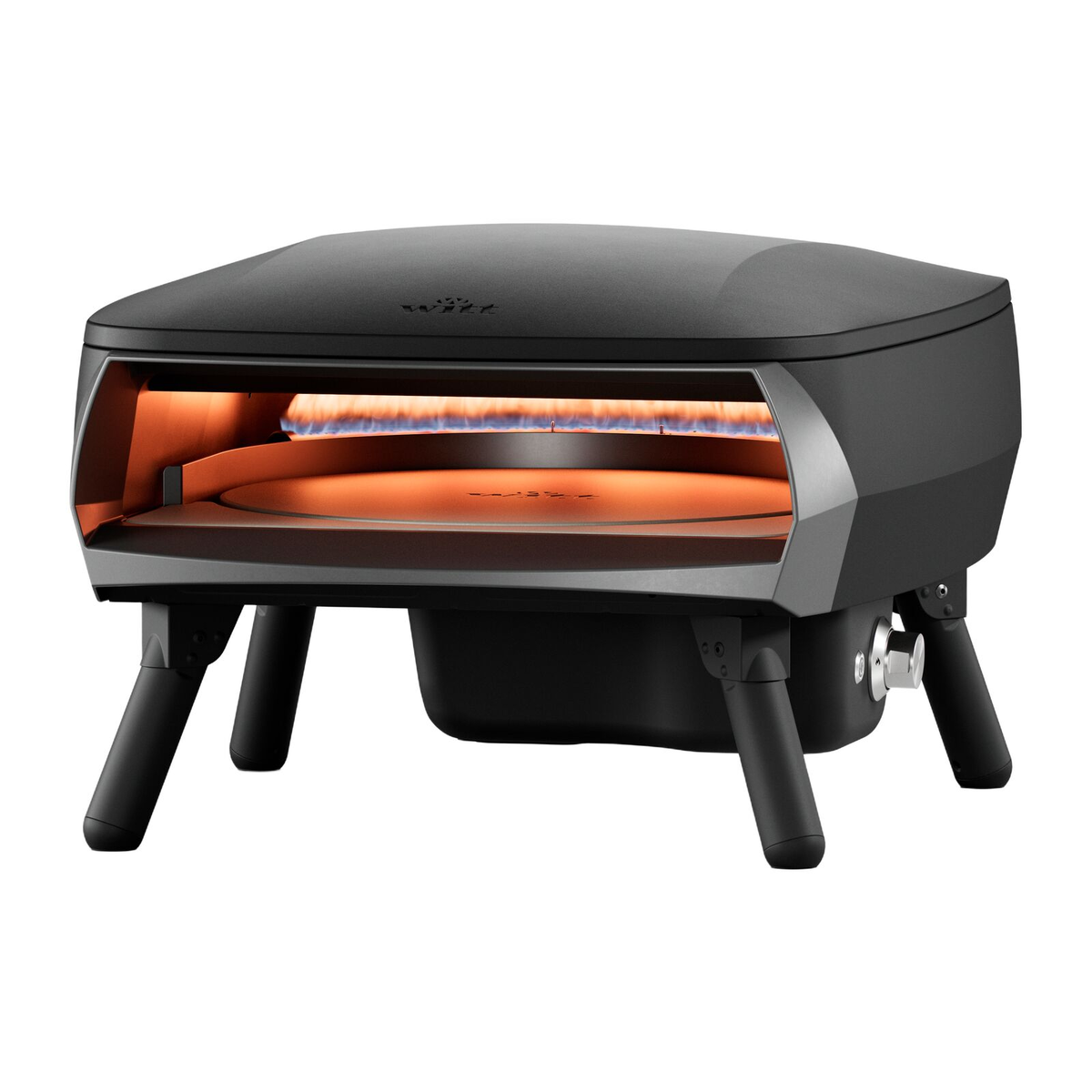 Piccolo Rotante 16″ pizzakemence – fekete