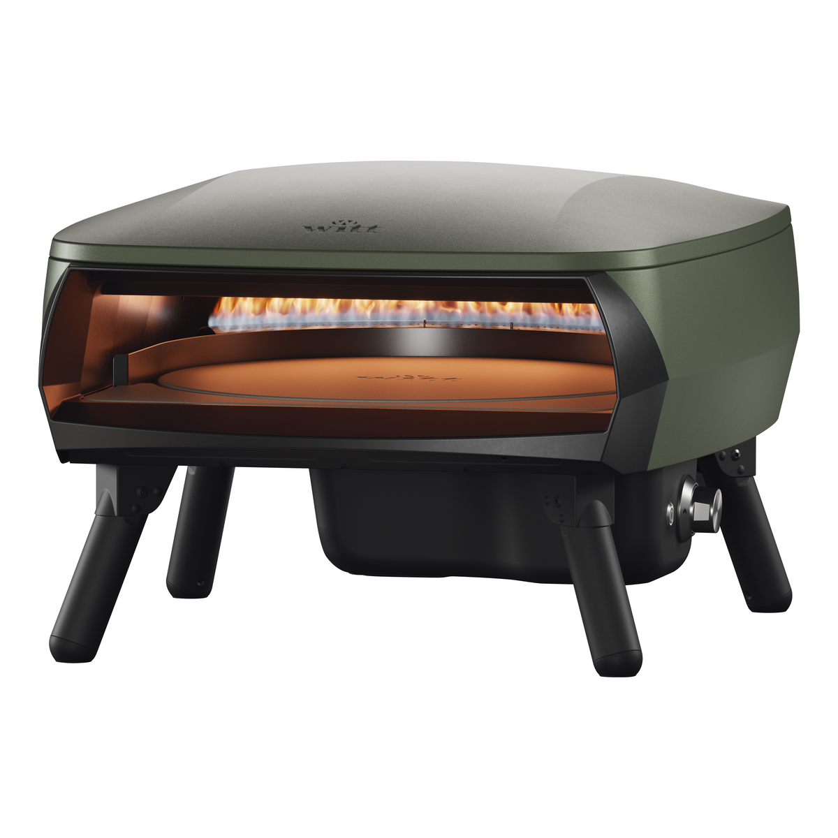 Piccolo Rotante 16″ pizzakemence – zöld