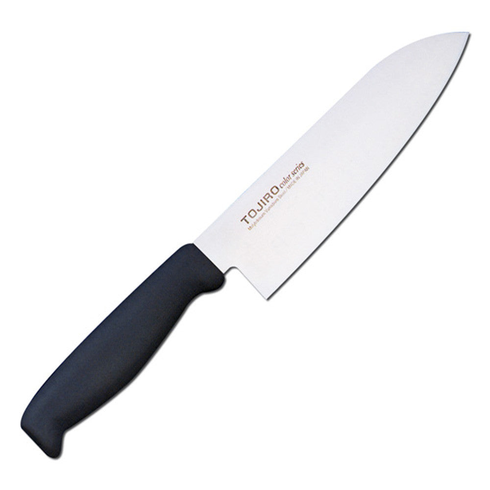 Színes Santoku 170 mm Fekete