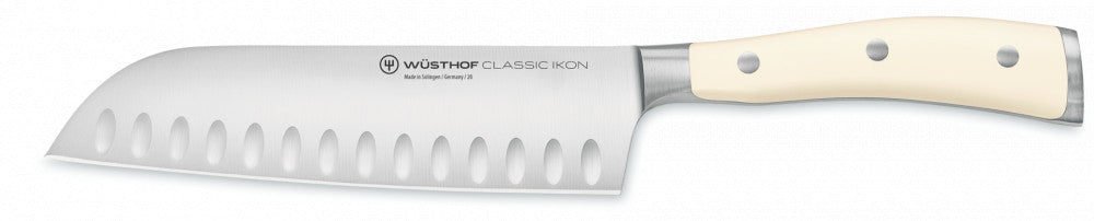 Classic Ikon Creme Santoku 17 cm bordázott
