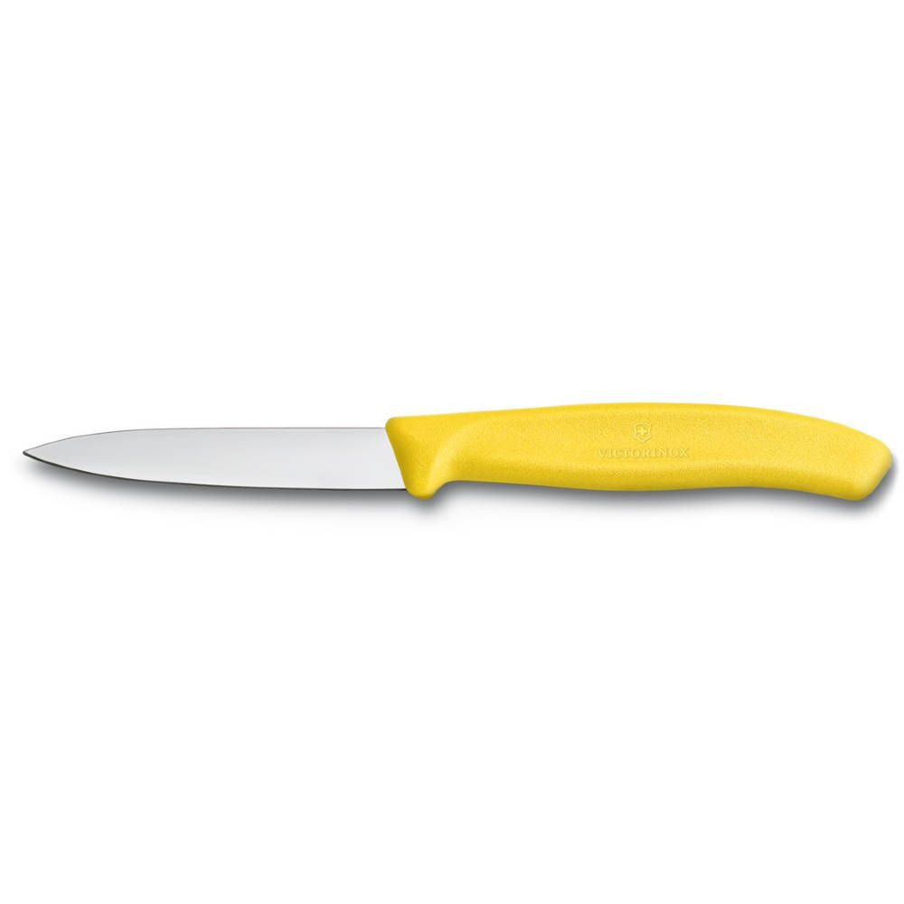 Swiss Classic Vegetable Knife Straight Pointed 8 cm Yellow