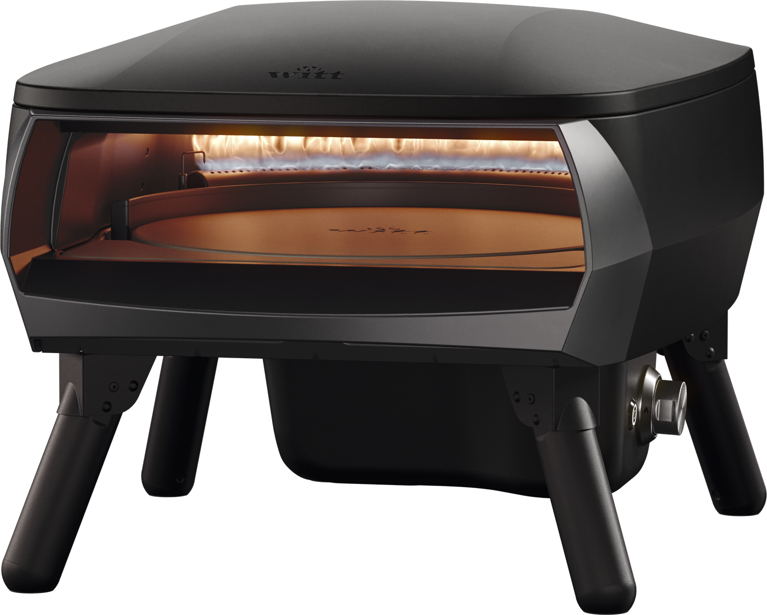 Piccolo Rotante 13″ pizzakemence – fekete