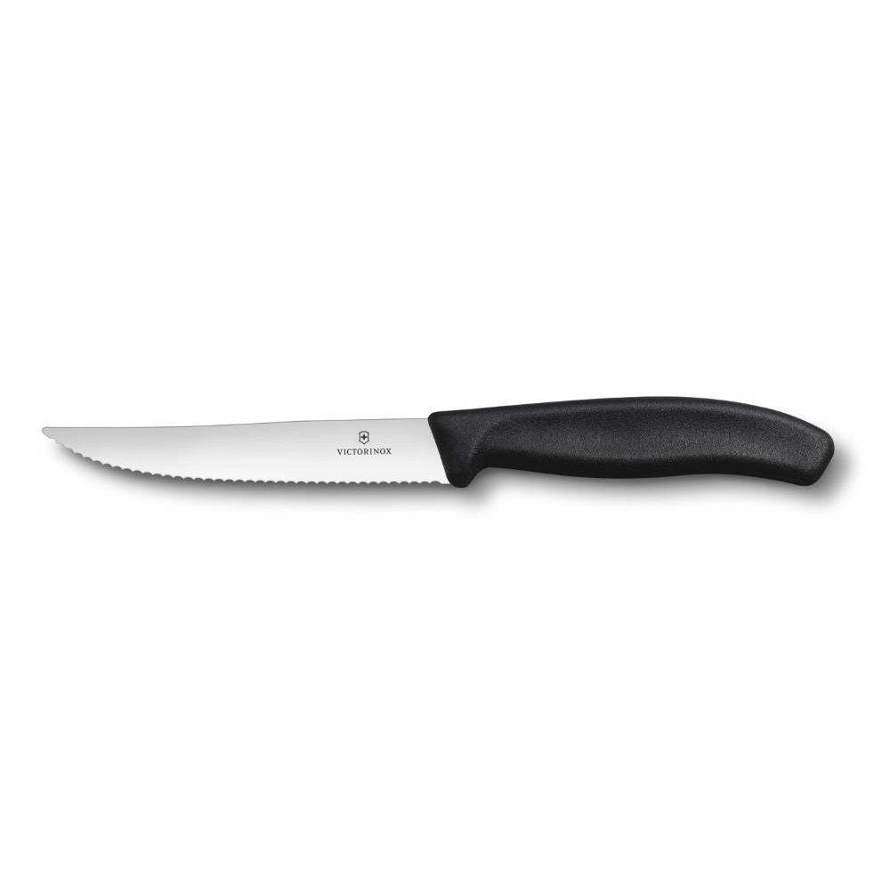 Swiss Classic Gourmet Steak - And Pizza Knife Serrated 12 cm Black